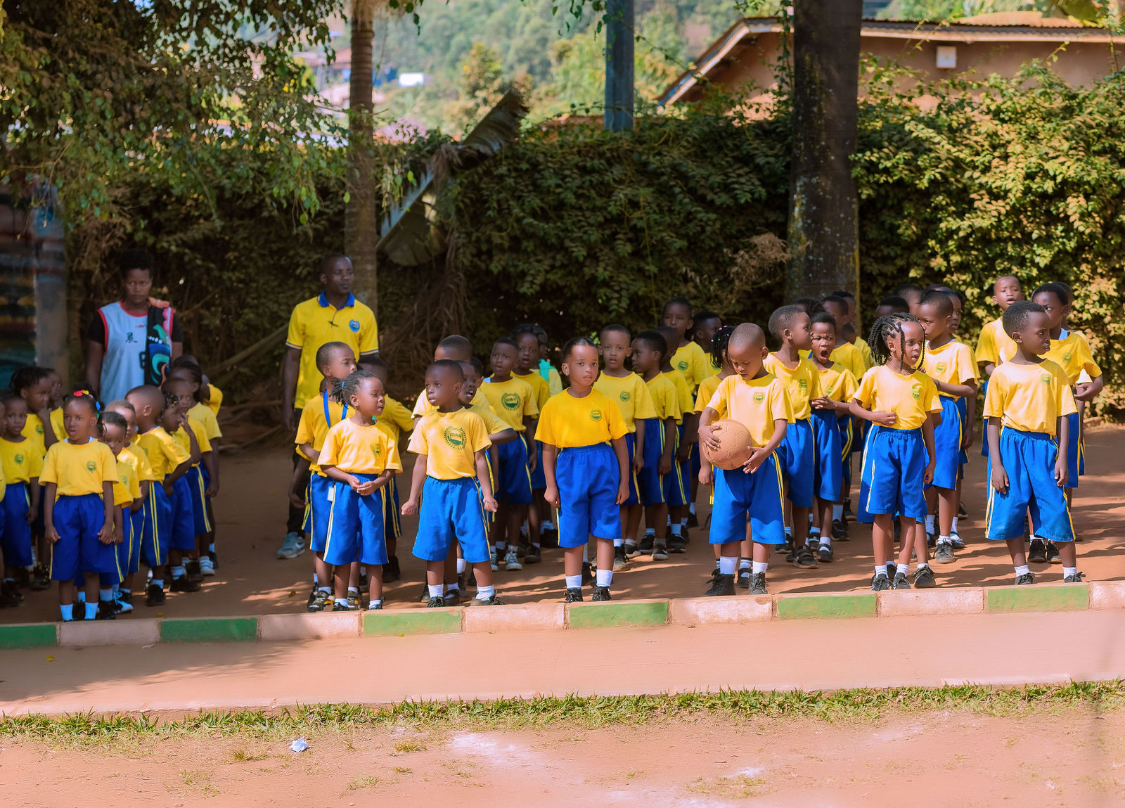 Students in school campus